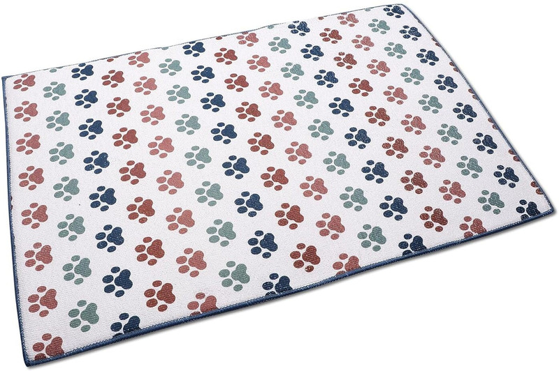 NEERAK Pet feeding Mat Non-Slip,Waterproof Pack of 1 Cat, Dog, Rabbit Pet Mat Pet Bowl Mat