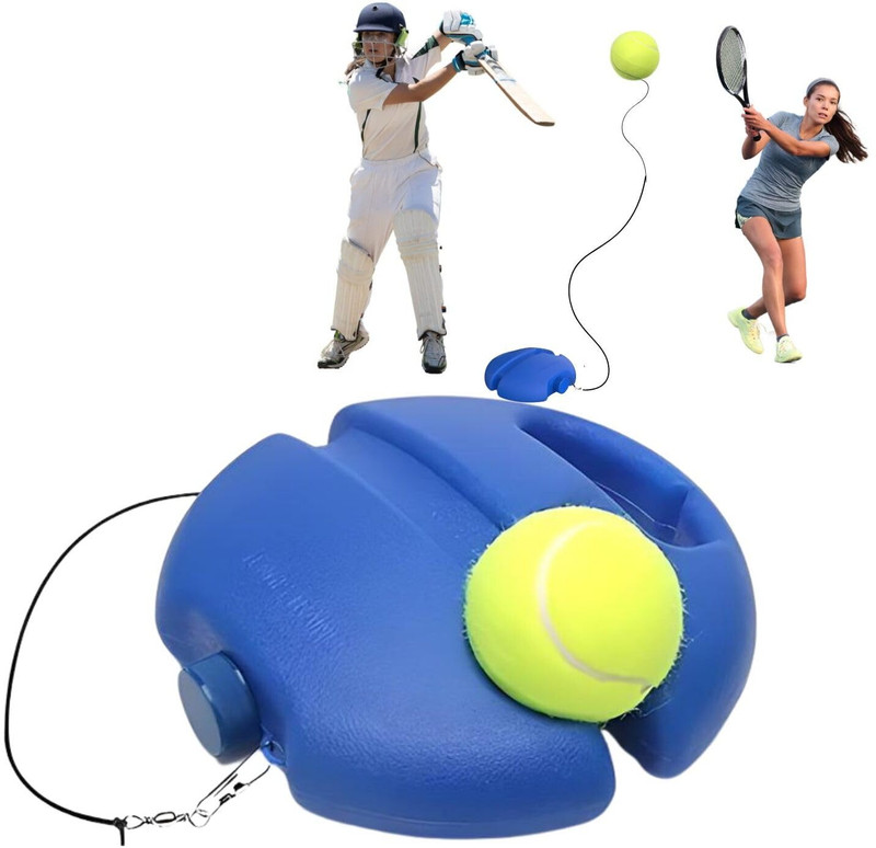GKzon Tennis Training for Self-Pracitce Tennis Kit Tennis Ball Rollaway Outdoor Table Tennis Table(Mullti Color)