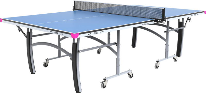 Stag iconic Mini Stationary Indoor Table Tennis Table(Blue)