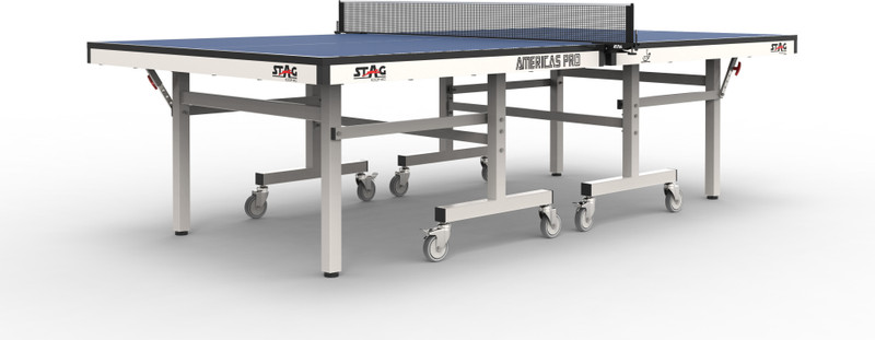 Stag iconic Iconic Americas Pro 25mm Indoor Rollaway Indoor Table Tennis Table(Blue)