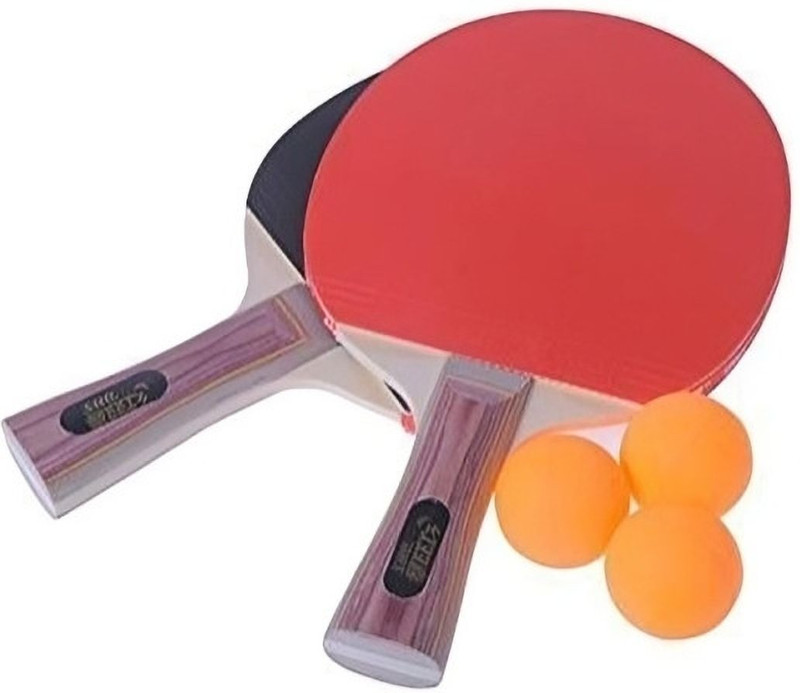 JANMESH ENTERPRISES Table Tennis Set (2 TT Bats and 3 TT Balls) Stationary Outdoor Table Tennis Table(Orange)