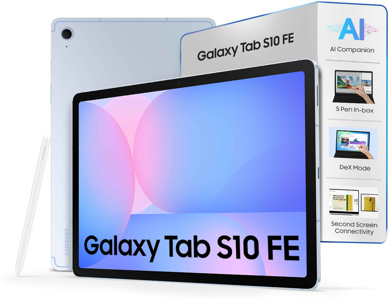Samsung Galaxy Tab S10 FE+ With S Pen 8 GB RAM 128 GB ROM 13.1 inch with Wi-Fi Only Gaming Exynos 1580 Tablet (Silver)