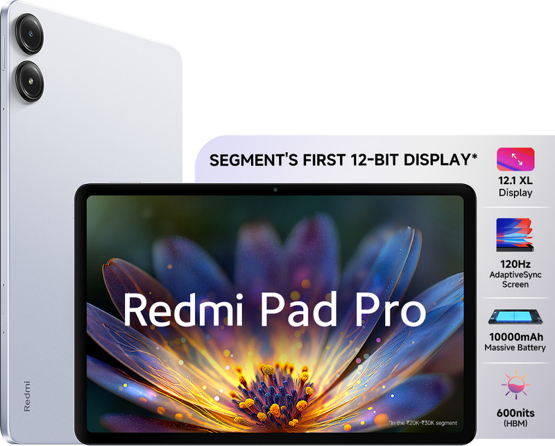 REDMI Pad 2 Pro 5G 8 GB RAM 256 GB ROM 12.1 inch with Wi-Fi+5G Gaming Qualcomm Snapdragon 7s Gen 4 Tablet (Graphite Grey)