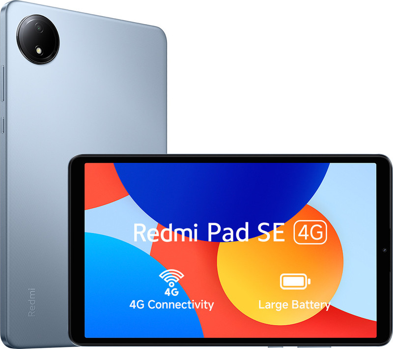 REDMI Pad SE 4G 4 GB RAM 64 GB ROM 8.7 Inch with 4G MediaTek Helio G85 Tablet (Ocean Blue)
