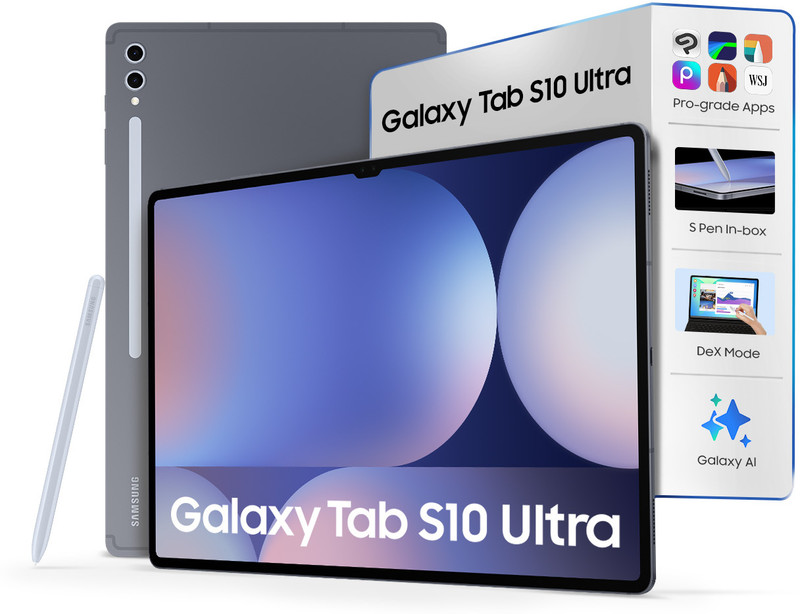 Samsung Galaxy Tab S10 Ultra 12 GB RAM 256 GB ROM 14.6 inch with Wi-Fi Only Gaming MediaTek Dimensity 9300 Tablet (Platinum Silver)