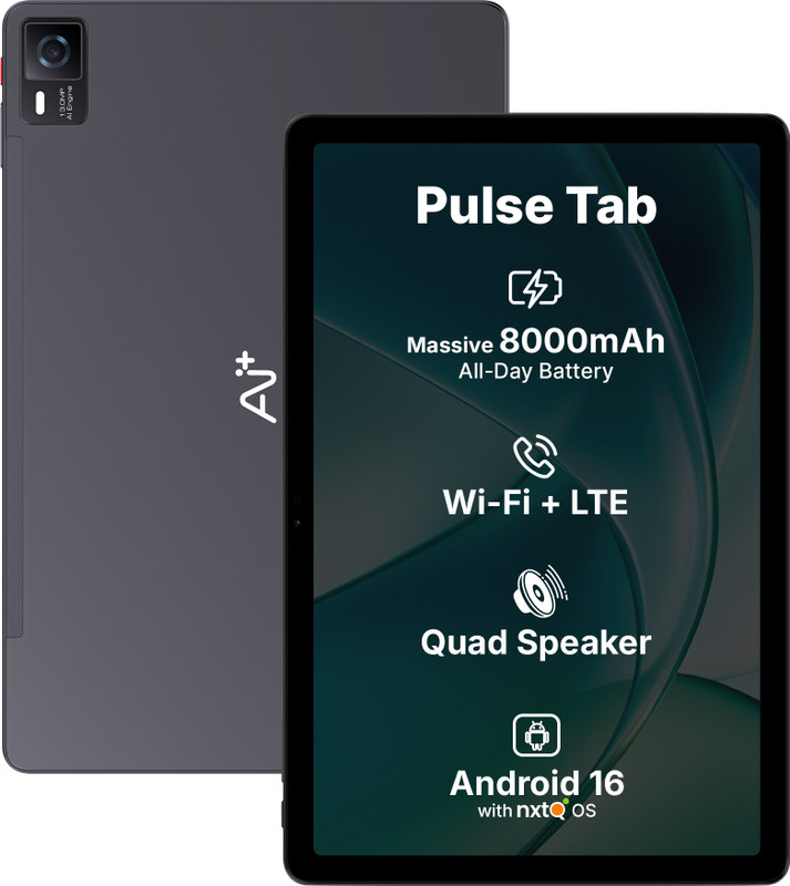 Ai+ PulseTab 6 GB RAM 128 GB ROM 10.95 inch with Wi-Fi+4G Gaming MediaTek Helio G88 Octa Core Tablet (Lightest Sky)