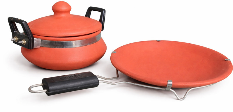 Aaravi lifestyle small dal handi plain tawa Tagine(Brown)