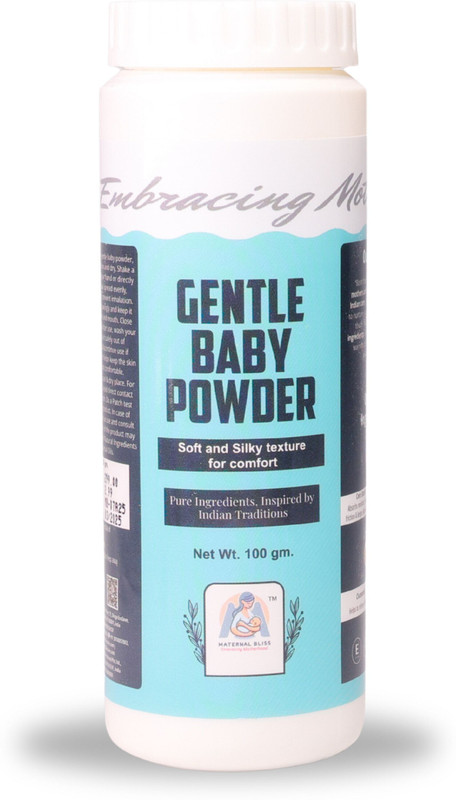 MATERNAL BLISS Gentle Baby Powder | Talc free| 100% Natural with Chamomile, Calendula and Oats(100 g)