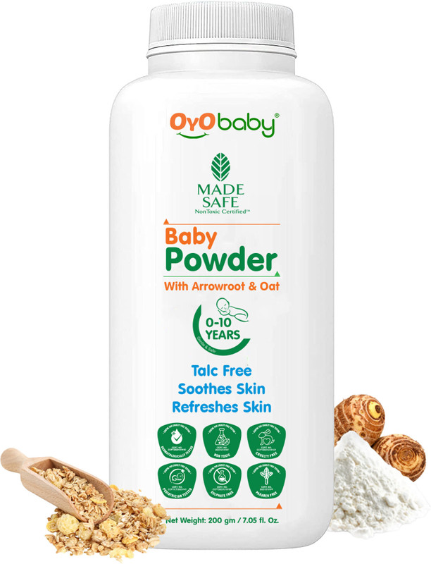 Oyo Baby Talc-Free Baby Powder For New Born Babies(200 g)