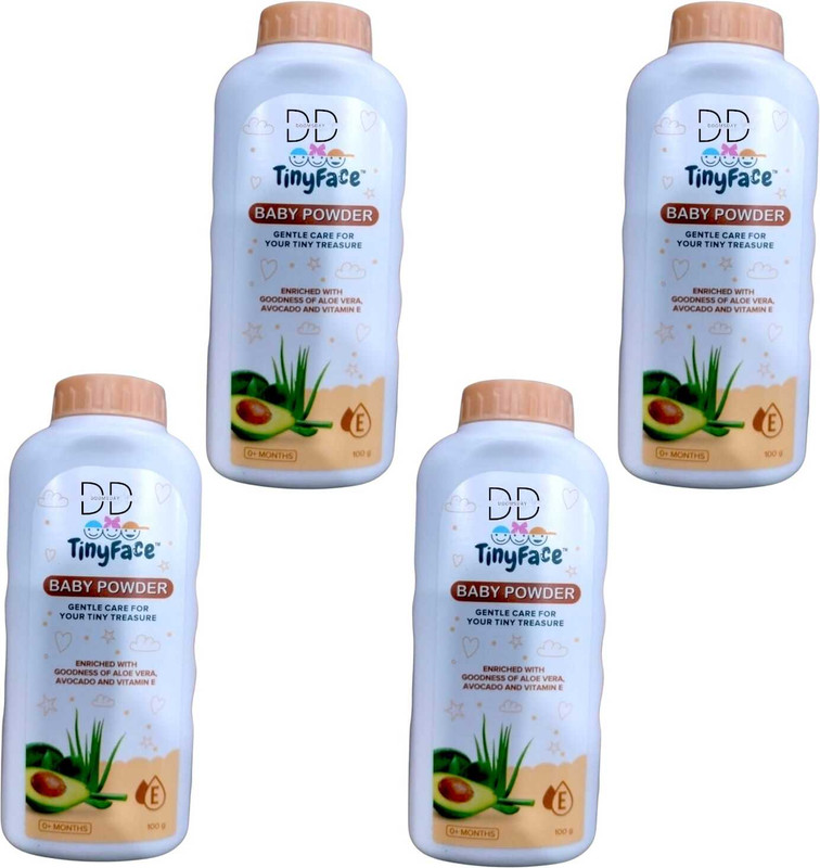 DOOMSDAY TINYFACE BABY POWDER FOR REFRESHING & COOL HEALTHY BABY SKIN PACK OF-(4 x 100 g)