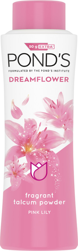 Pond`s Dreamflower Perfume Powder with Vitamin B3, Mesmerizing Fragrance of Pink Lily(200 g)