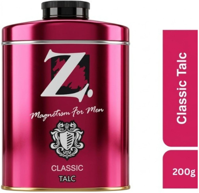 Z - Magnetism for Men Classic TalcumPowder,Woody,Musky Fragrance, Smoothtexture, LongLasting Freshness(200 g)