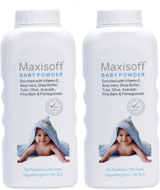 Maxisoft Baby Powder 100 gm(2 x 100 g)