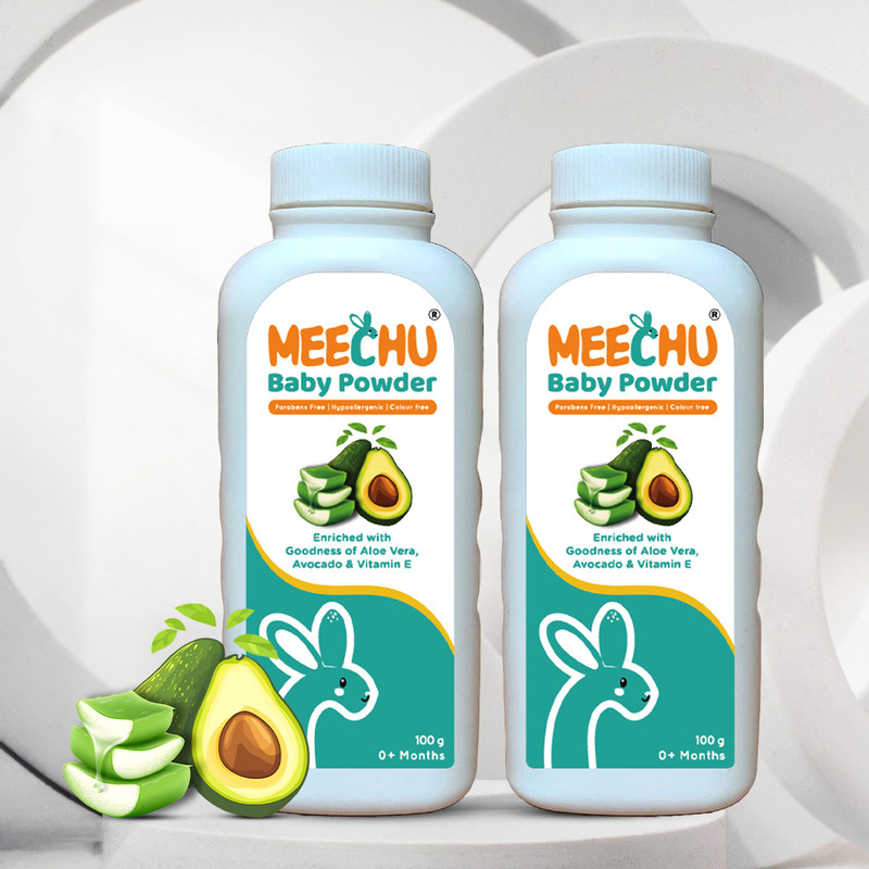 MEECHU baby talcum powder(2 x 100 g)