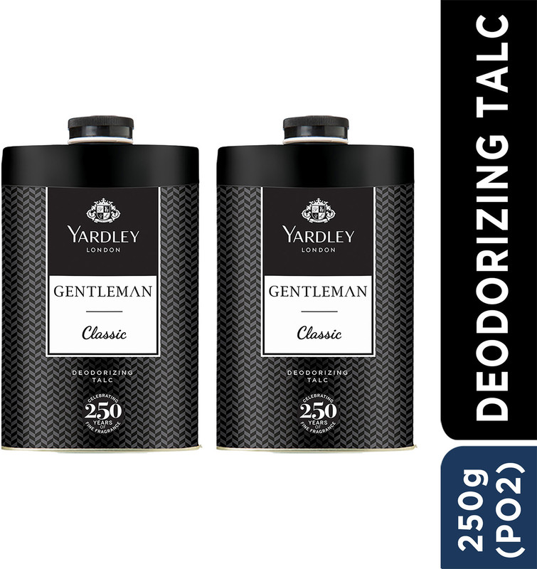 Yardley London Gentleman Classic Deodorizing Talcum Powder for Men(2 x 250 g)