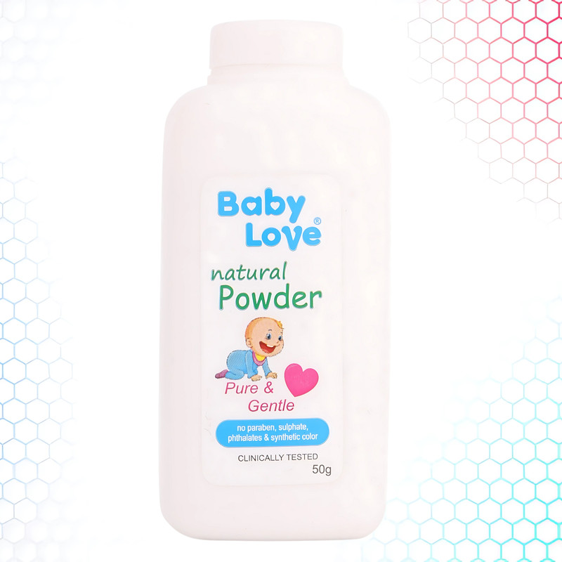 Baby Love Natural Powder Pure | Baby Powder Talc-Free, Gentle on Skin, Safe for Daily Use(50 g)