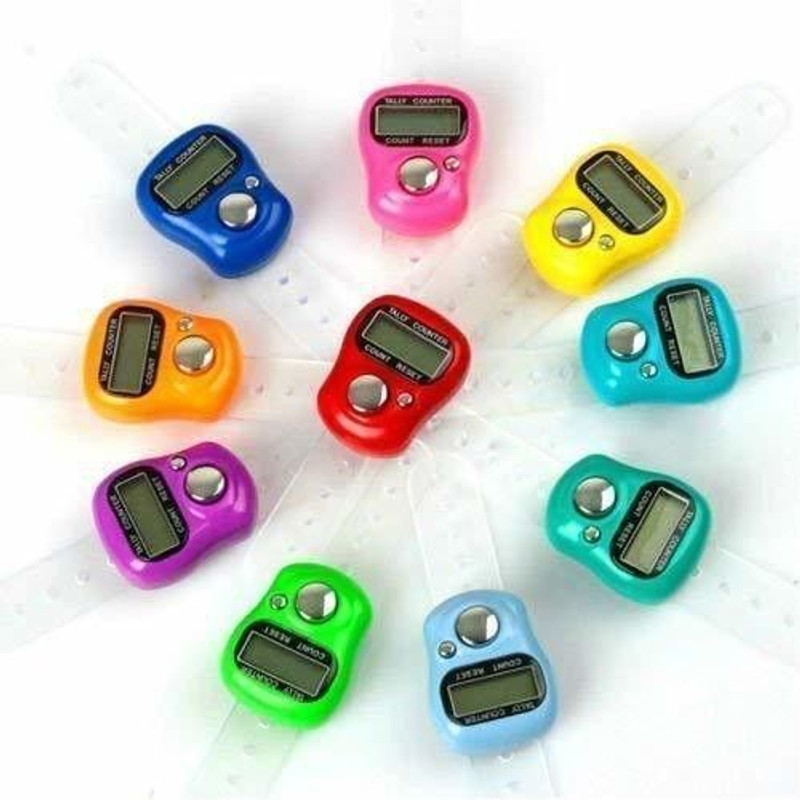 UAONLINE LCD Digital Display Tally Counter 5-Digit Number Counters(Pack of 10) Digital Tally Counter(Multicolor Pack of 5)
