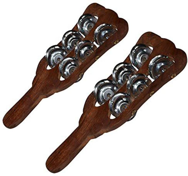 MAGA MART 10 cm With Head Tambourine(Wood)
