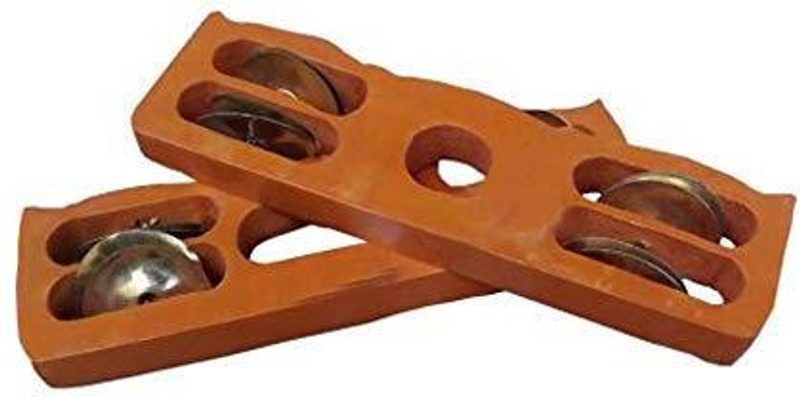 BestBrother Khartal Indian Tambourine Wooden (2PCS) Kartal Instrument