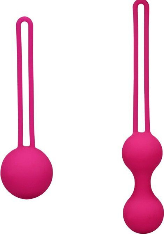Medgram Kegel Balls Set of 2 (Single-40g , Double 70g) Pelvic Muscles Toner (Pink) Tampons(Pack of 2)