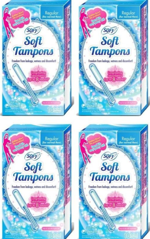 SOFY Soft Tampons Regular N10 Tampons(Pack of 40)