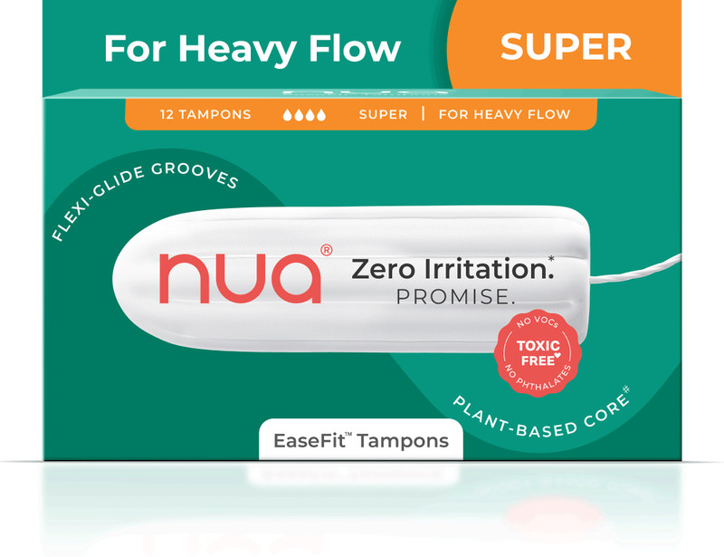 Nua EaseFit Tampons for Medium Flow | 16 Tampons | Gynaecologically Tested Tampons(Pack of 16)
