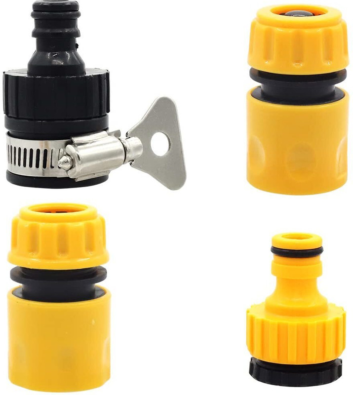 Roztocze 4Pcs Universal Tap Connector Pipe Connector for Tap Quick Connectors Hose Connector