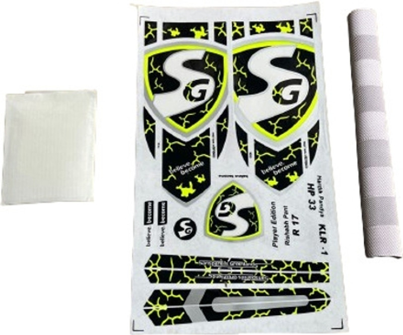 sg yellow hardik pandya new edition g-06 cricket Bat Sticker(Yellow)