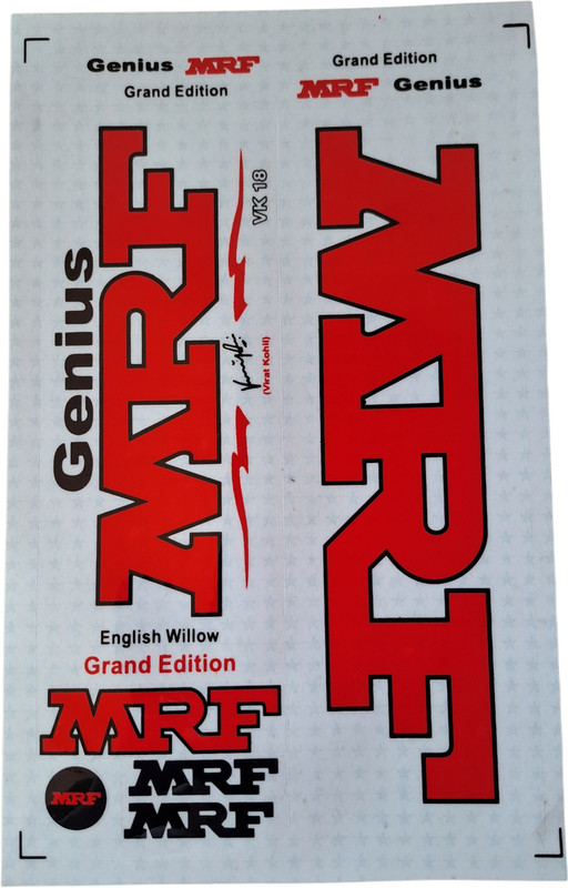 OWER Premium Bat Sticker Pro Bat Sticker(Red)