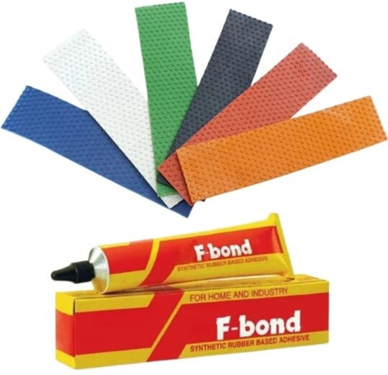Crazx Cricket Bat Toe Guard 6 Pcs with F-Bond for Full-Size Cricket Bat Protection Protection Tape(Multicolor)