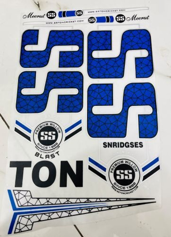 CHFTDJG CRICKET BAT STICKERS BLUE NEW Bat Sticker(Blue)