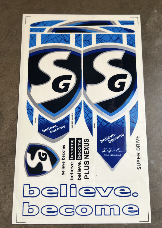 VSM SGNEXUS_BLUE Bat Sticker(Multicolor)