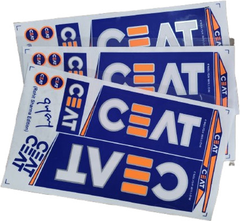 CEAT HITMAN CEAT CRICKET BAT STICKER Bat Sticker(Blue)