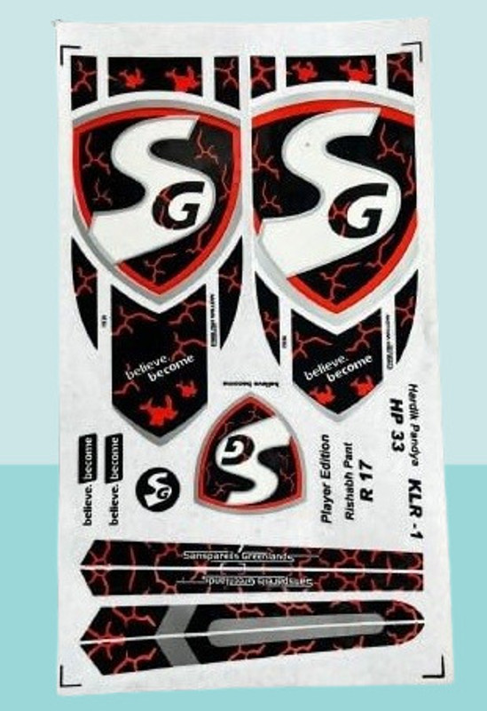 KLR SG RED BAT STICKER01 Bat Sticker(Red)