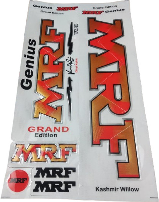 COTTONTAIL MRFDigital 3d grand Bat Sticker(Orange)