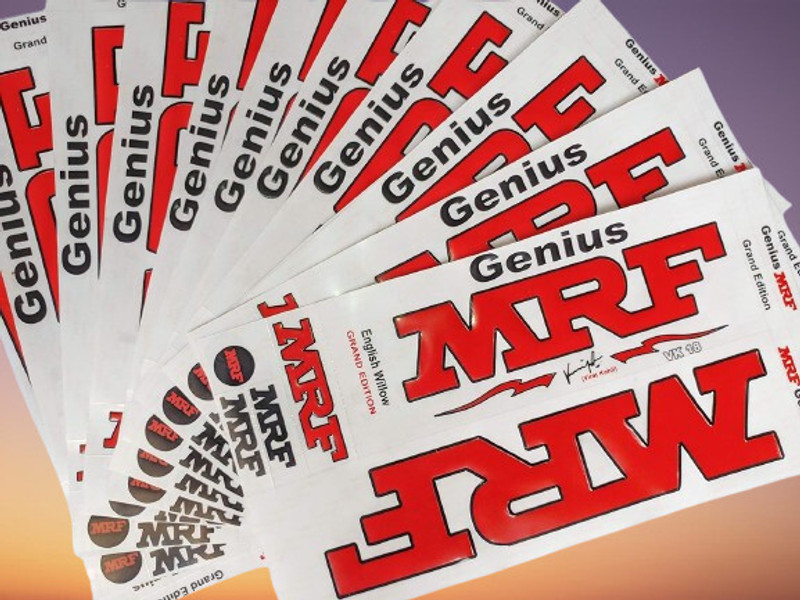 MILLIONS JOY 1x mrf virat kohli geniuse red-17 Bat Sticker(Red)