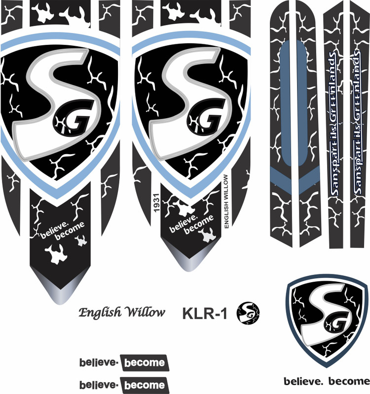 CANDLE Believe become cricket bat sticker Bat Sticker(Blue)