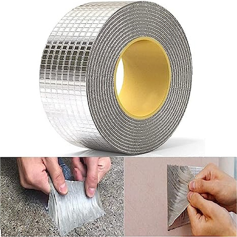 FIT BEE Super Leakage Repair Waterproof Tape for Pipe Duct Adhesive Sealant tape_AST04 Support Tape(Silver)