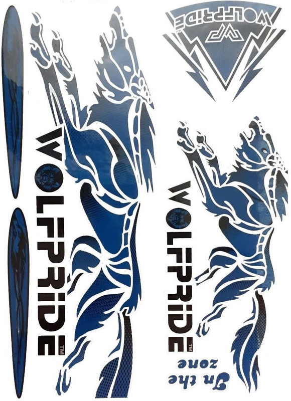 WOLF PRIDE WP Vinyl Cricket bat tape Bat Sticker(Yellow)
