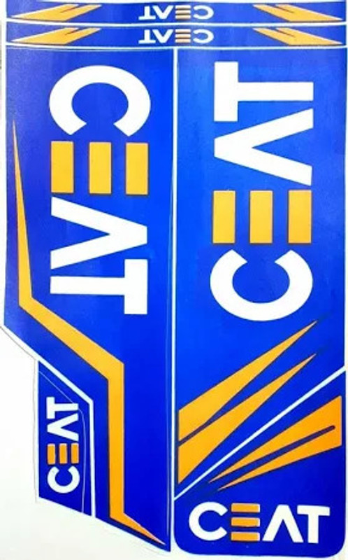 raposports CEAT_Cricket Bat Sticker Pack Of 1 Bat Sticker(Blue)