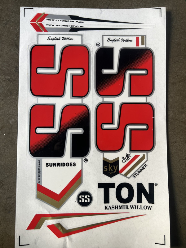 VSM SS_SURYA_RED Bat Sticker(Multicolor)