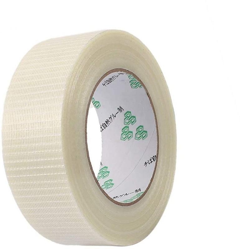 CRUXFITT Safety Anti Crack Water Proof Cricket Bat Face Protection Fiber Tape Roll (1.5”) Protection Tape(White)