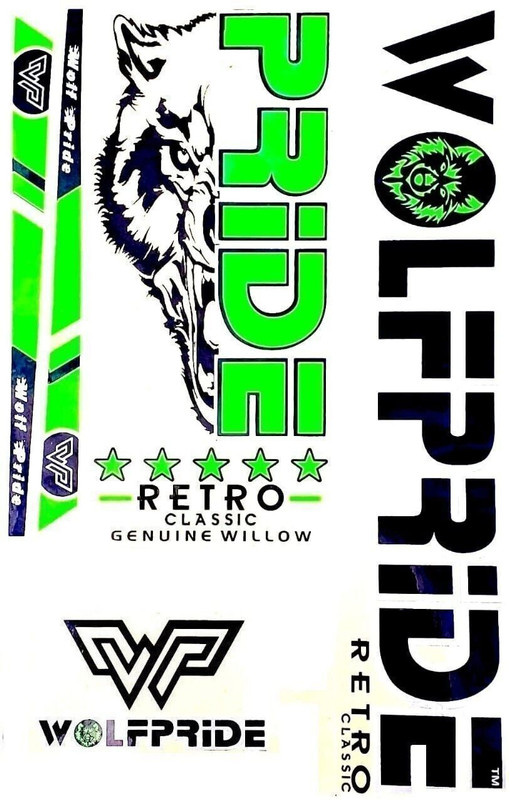 WOLF PRIDE Retro Classic Pink Cricket Bat Sticker Bat Sticker(Pink)