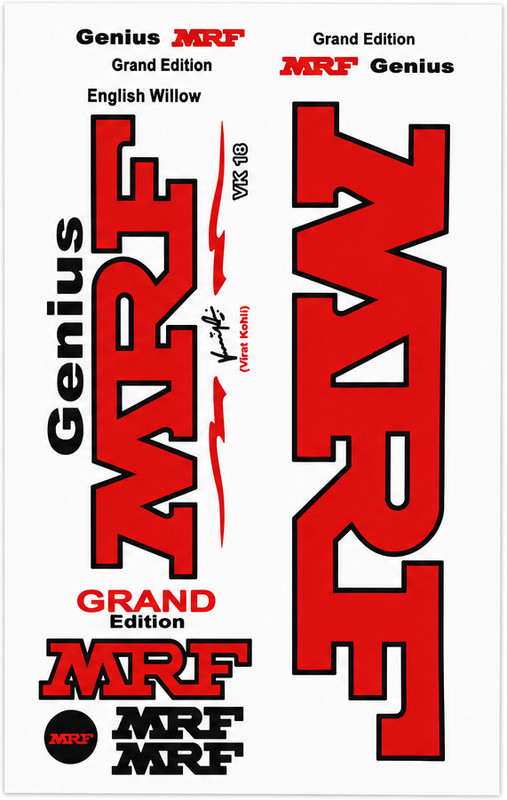 Blessence MRF Genius Grand Edition Bat Sticker(Red)