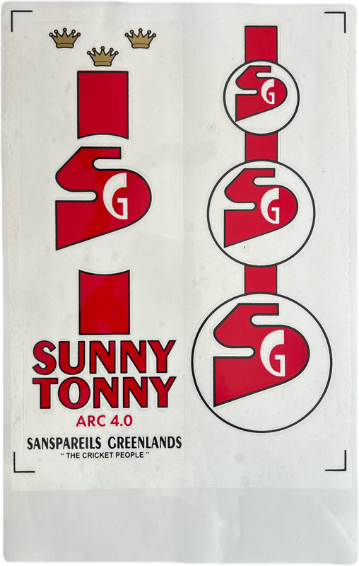 VSM SG_SUNNY_TONNY Bat Sticker(Red, Gold, Black)