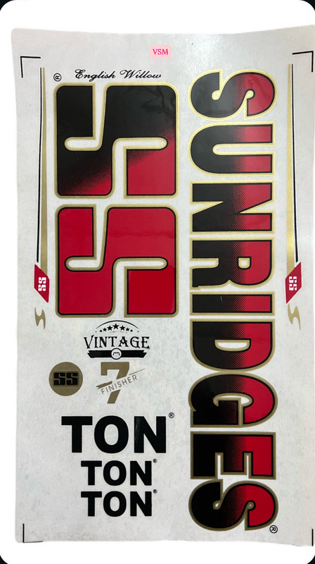 VSM SS_VINTAGE_RED Bat Sticker(Red, Black)