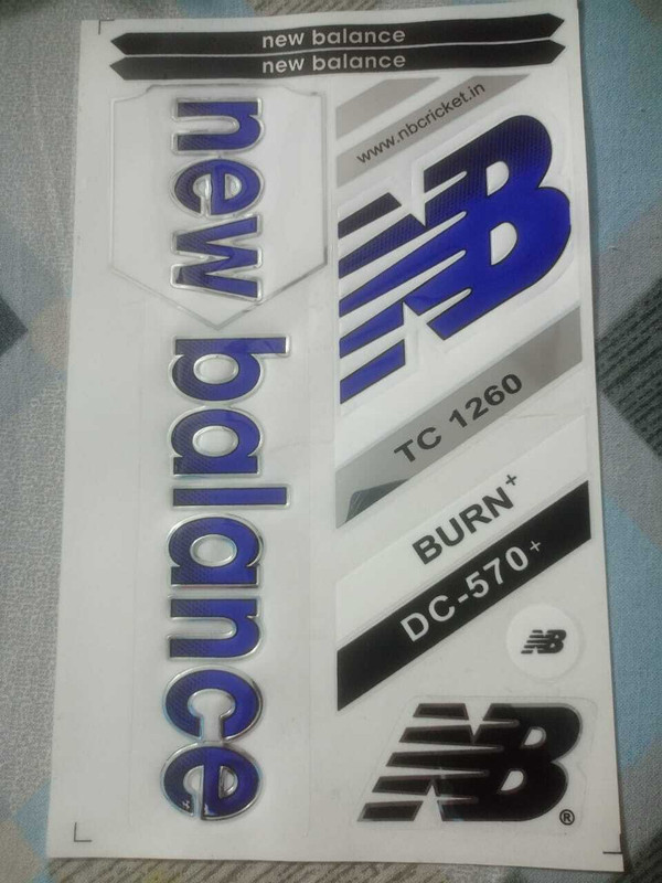 SPORTSWORLD 3dNBblue laminated Bat Sticker(Multicolor)