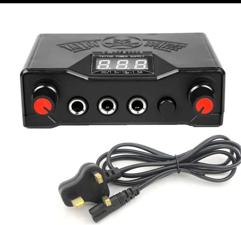 tattoo Mini power supply with LED light. 1 pic.Good quality products original Permanent Tattoo Kit