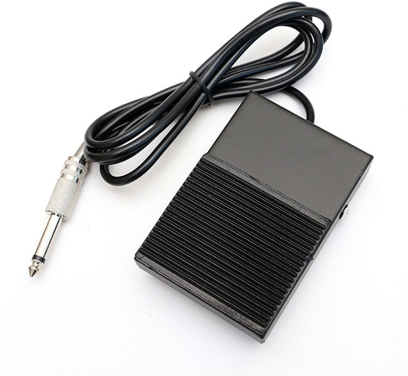 Forver tattoo Foot switch Pedal Tattoo Machine Gun Power Supply Black Square Foot Switch metal Permanent Tattoo Kit