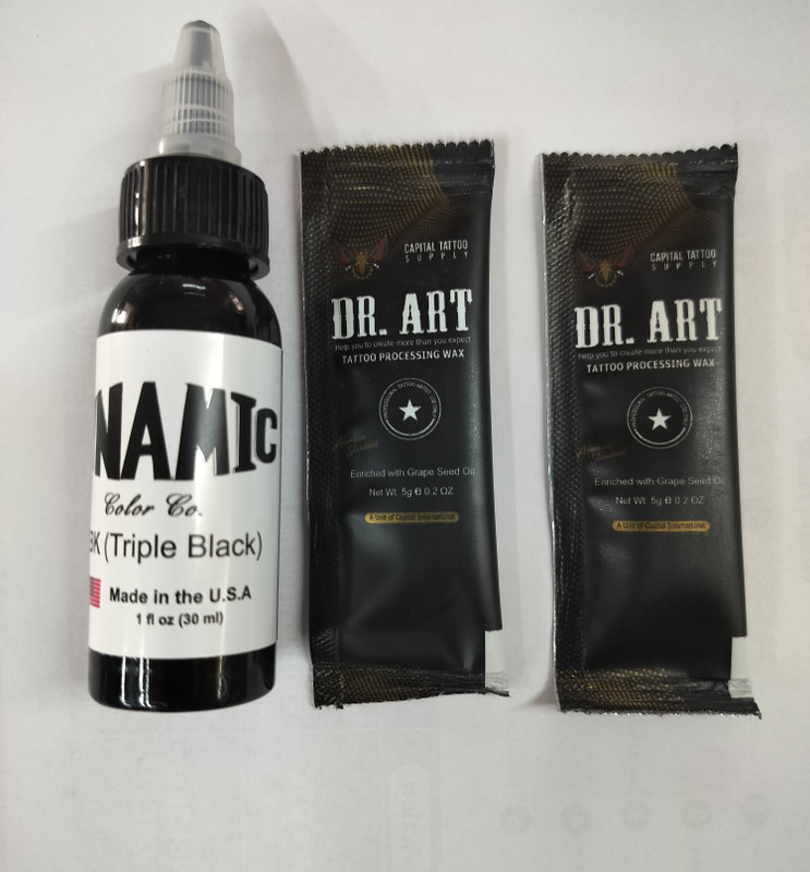 Forver tattoo TBK(Triple Black)Dynamic ink black 30ml 1pic2pic DR. Art after creamOriginal ink Permanent Tattoo Kit